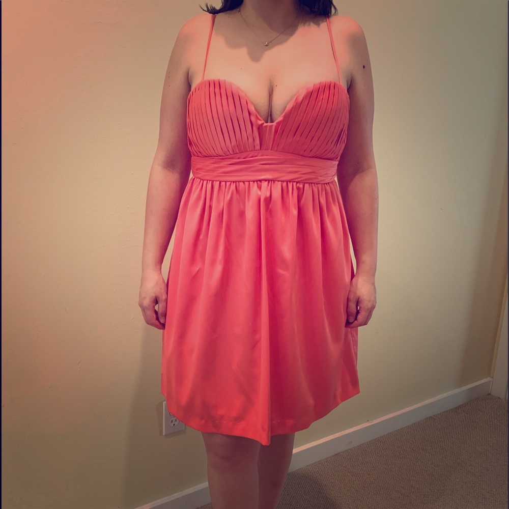 BCBGeneration Salmon cocktail dress